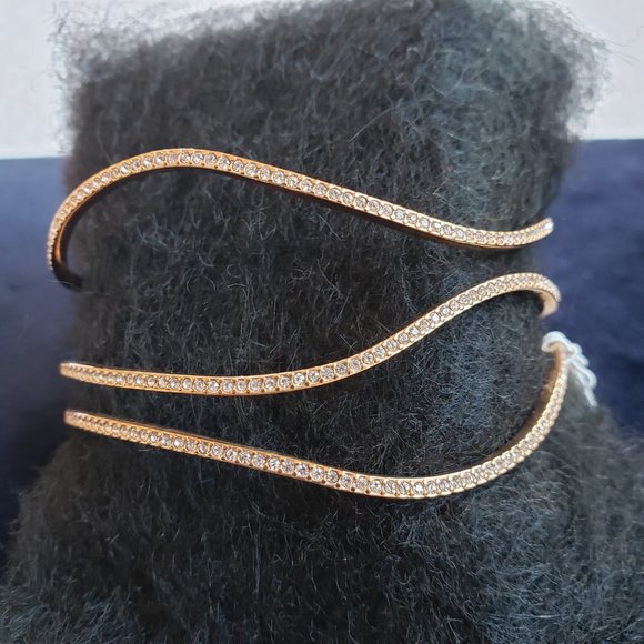 Michael Kors Wonderlust Rose Gold Open Statement Cuff/Bracelet/Bangle - Picture 6 of 16